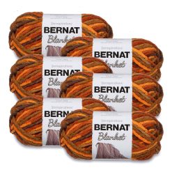 Bernat Blanket 108yds Super Bulky Polyester Yarn 6 Bundle