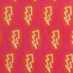 Lightning on Pink Anti Pill Fleece Fabric