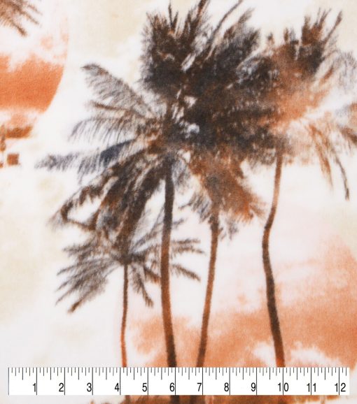 Tropical Trees Anti Pill Fleece Fabric - Image 2