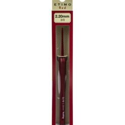 Tulip Etimo Red Crochet Hook with Cushion Grip Size 3 2.20mm