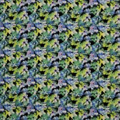 Green   Blue Floral Super Snuggle Flannel Fabric
