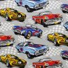 Finishline Cars Super Snuggle Flannel Fabric