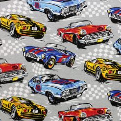 Finishline Cars Super Snuggle Flannel Fabric