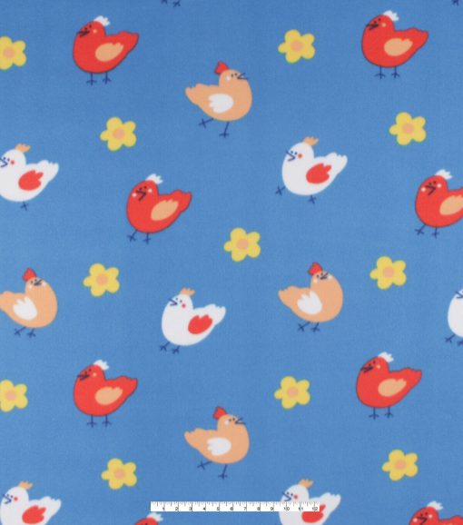 Chickens Blizzard Prints Fleece Fabric - Image 2