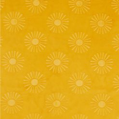 Soft   Minky Sun Embellished Polyester Fleece Fabric