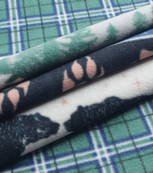Wilderness   Plaid Anti Pill Fleece Fabric - Image 3