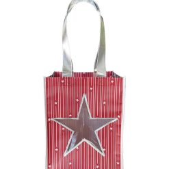 11.5 Patriotic Star Cutout Go Green Reusable Tote Bag by Happy