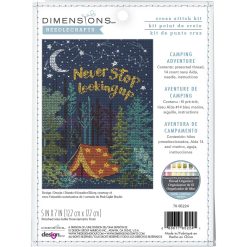 Dimensions 5 x 7 Camping Adventure Counted Cross Stitch Kit