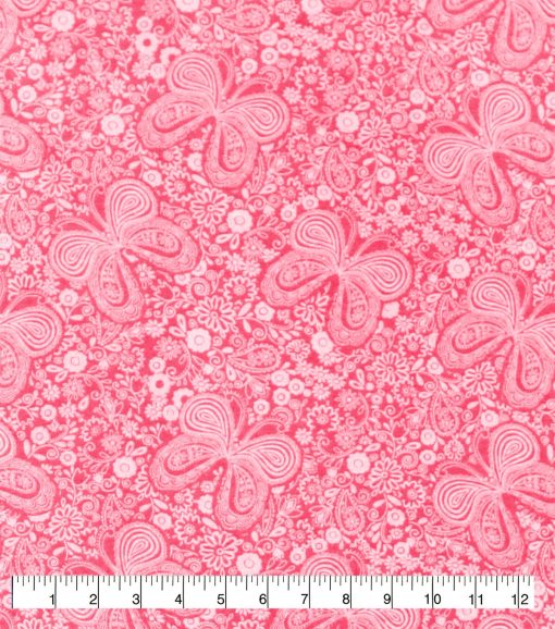 Butterfly 108 Wide Flannel Fabric - Image 4
