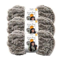 Lion Brand Go For Faux Thick   Quick 24yds Jumbo Polyester Yarn 3 Bundle