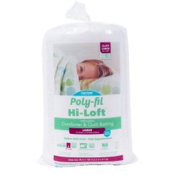 Poly Fil Hi Loft 100% Bonded Polyester Batting Full Size 81 x 96