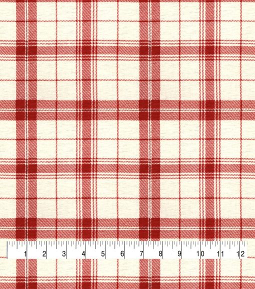 Plaid Red 108 Wide Flannel Fabric - Image 3