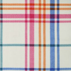 Multicolor Diagonal Plaid Anti Pill Fleece Fabric