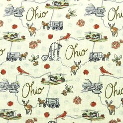 Ohio Next Gen Main State Pride Cotton Fabric