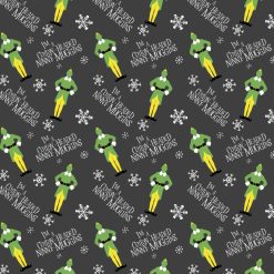 Elves   Snowflakes Christmas Cotton Fabric