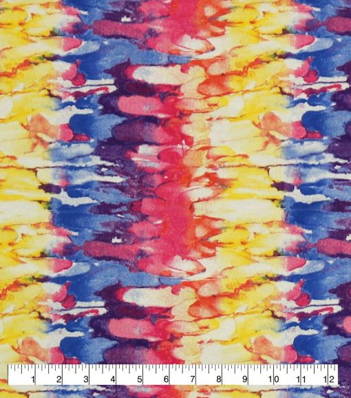Rainbow Raindrops Super Snuggle Flannel Fabric - Image 2