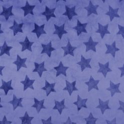 Soft   Minky Navy Large Star Fleece Fabric