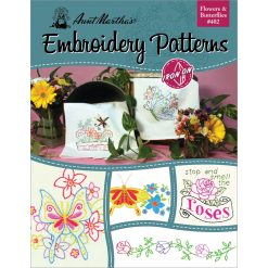 Aunt Martha s Iron On Transfer Books Flowers and Butterflies - 1