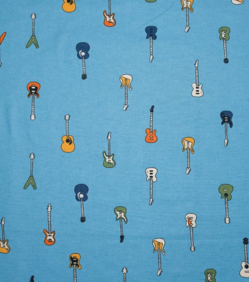 POP! Guitar Super Snuggle Flannel Fabric - Image 2