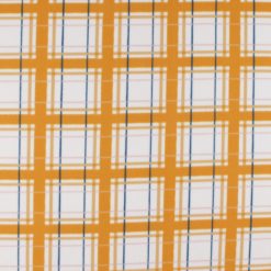 Large Fall Plaid Orange Blizzard Prints Fleece Fabric