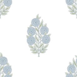 Tamara Day Dutch Floral Peel   Stick Wallpaper By Roommates