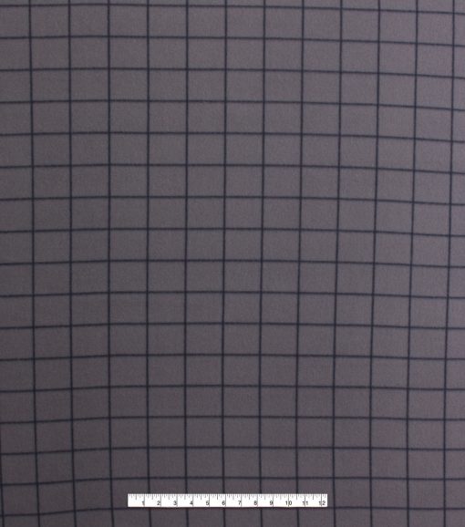 Fashion Gray Grid Blizzard Fleece Fabric - Image 2