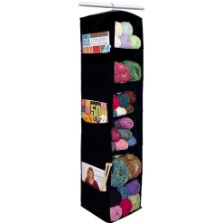 Yarn   Craft Organizer 6 Shelf 48X11X11 Black