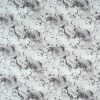 Moons   Smoke on White Cotton Fabric