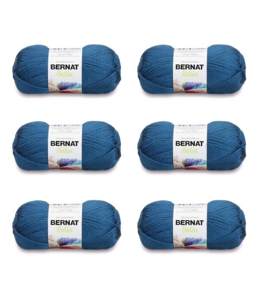 Bernat Satin 200yds Worsted Acrylic Yarn 6 Bundle - Image 3