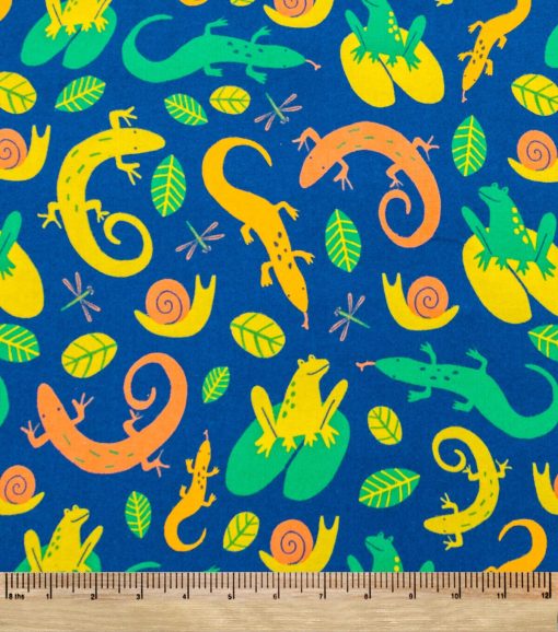 POP! Reptiles Super Snuggle Flannel Fabric - Image 2