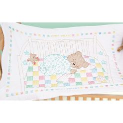 Jack Dempsey 38 x 50 Teddy Stamped Quilt Crib Top Embroidery Kit