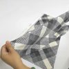 Gray Diagonal Plaid Luxe Flannel Fabric