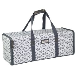 Everything Mary 22 Gray   White Geometric Die Cut Machine Carrying Case
