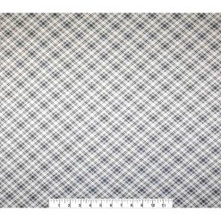 Gray Bias Plaid Super Snuggle Flannel Fabric