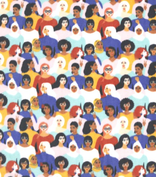 Empowering Women Anti Pill Fleece Fabric - Image 2