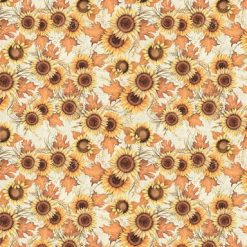 Susan Winget Sunflowers Tossed Fall Cotton Fabric