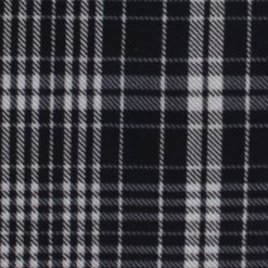 Black   White Plaid Anti Pill Plush Fleece Fabric