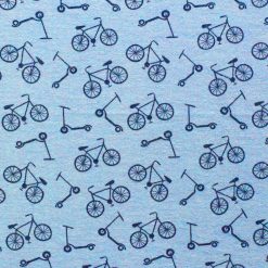 Blue Bikes Super Snuggle Flannel Fabric By POP!