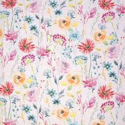 Large Watercolor Floral Keepsake Calico Cotton Fabric