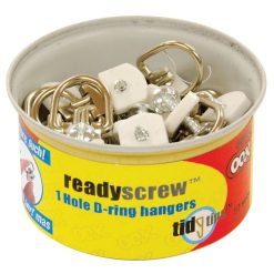 Ook 10pk ReadyScrew 1 Hole D Ring Hangers