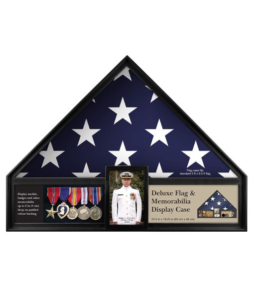Deluxe Flag   Memorabilia Display Case