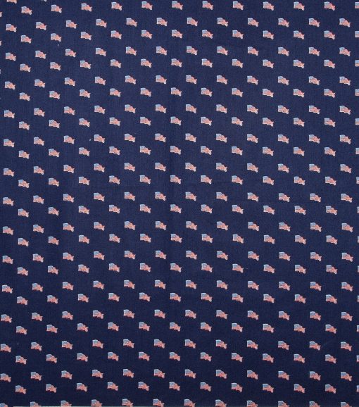 Mini Flags Allover Patriotic Cotton Fabric - Image 2