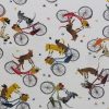 Bicycle Dogs Super Snuggle Flannel Fabric
