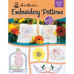 Aunt Martha s Colonial Patterns Iron On Transfer Books Fanciful Flowers - 1