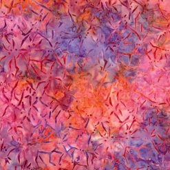 Hi Fashion Pink   Purple Tie Dye Batik Cotton Fabric