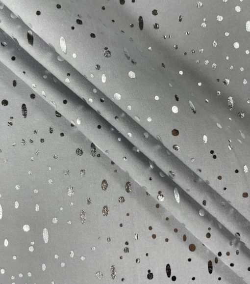 Speckle Gray Foil Flannel Fabric - Image 2