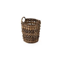 12 Brown Babac Woven Basket by Place   Time