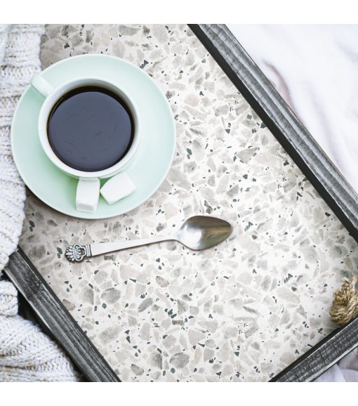 RoomMates Wallpaper Black Terrazzo - Image 4
