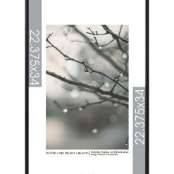 MCS 22 34 Plastic Black Gallery Poster Frame