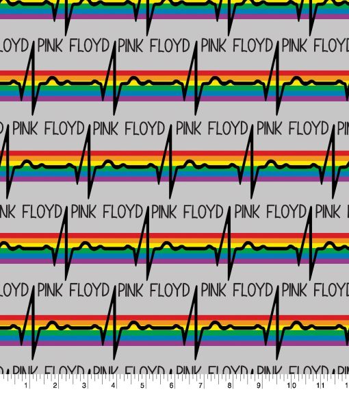 Pink Floyd Rainbow Arch Cotton Fabric - Image 2